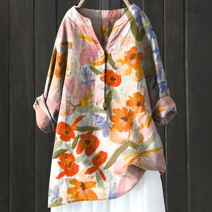 Chic Floral Elegance Blouse