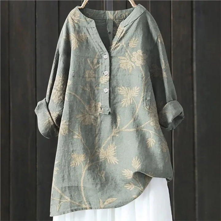 Chic Floral Elegance Blouse