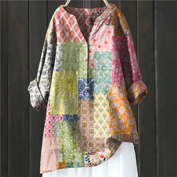 Chic Floral Elegance Blouse