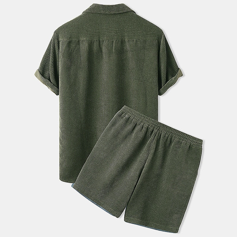 Luxurious Velvet Short Set for Men