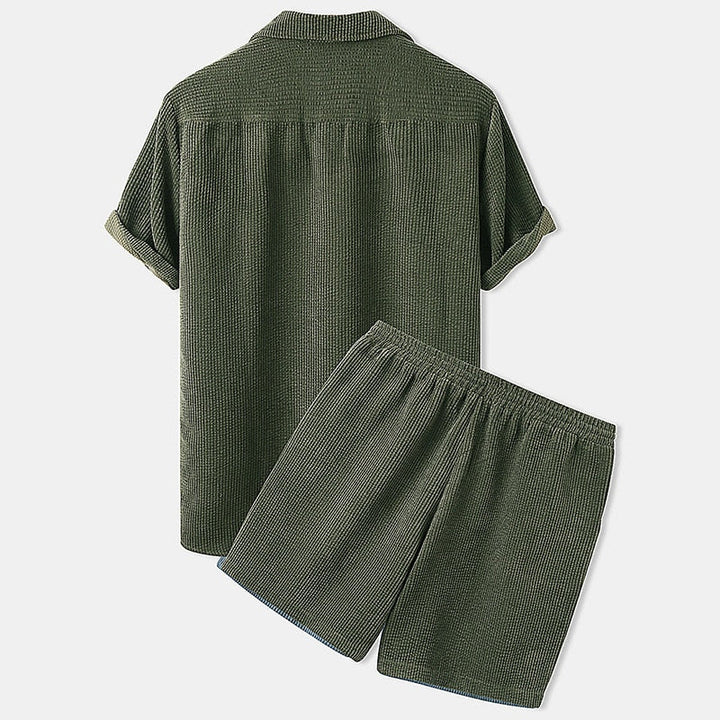Luxurious Velvet Short Set for Men