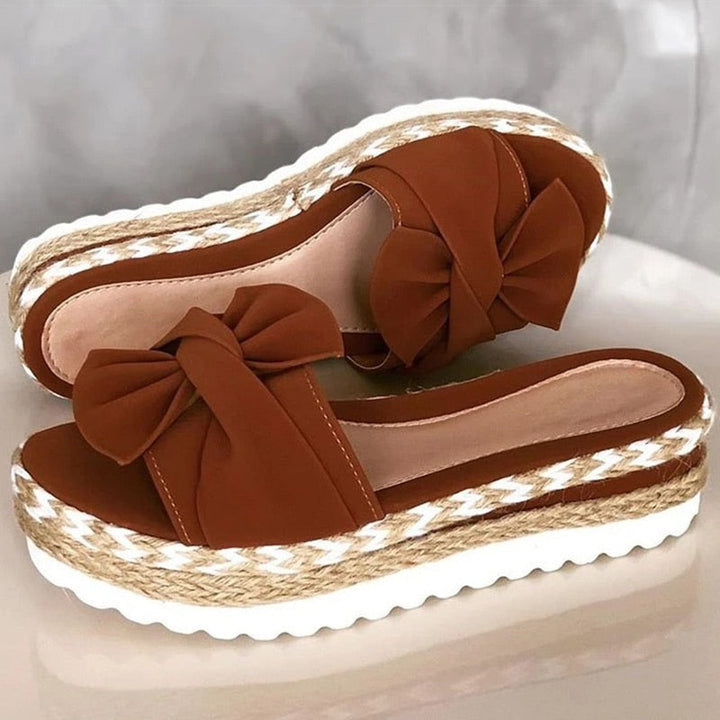 Chic and Trendy Tie-Up Sandals by Clossi