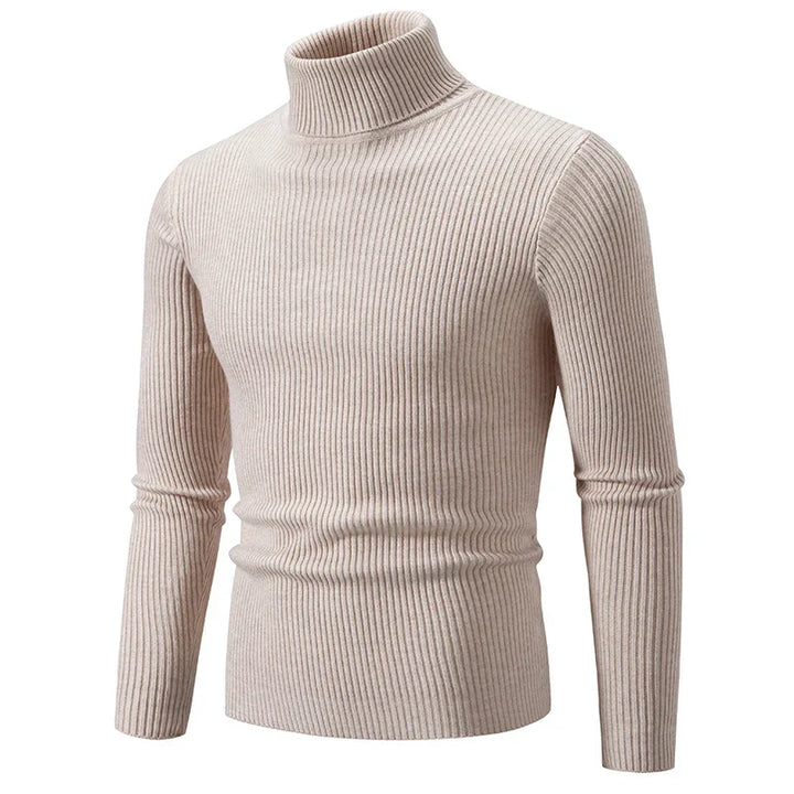 Chic Ribbed Turtleneck Sweater