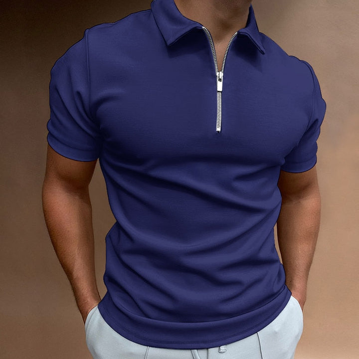 Stylish Zip-Up Polo for Effortless Elegance
