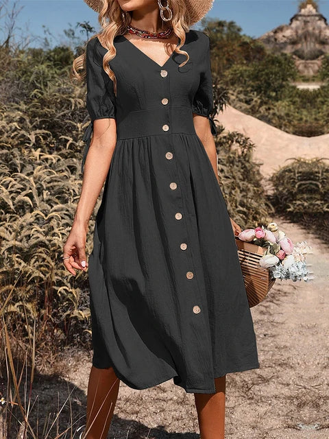 Trendy Casual Midi Dress for Effortless Chic
