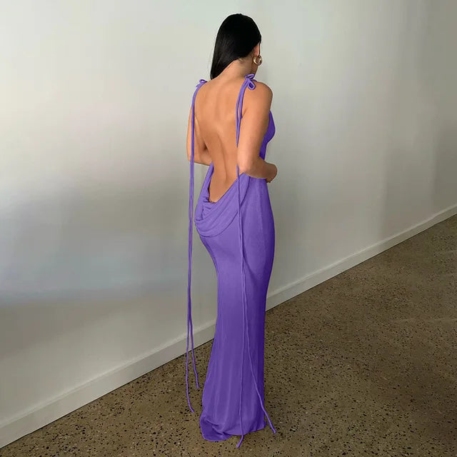 Alluring Backless Summer Dress for Effortless Elegance
