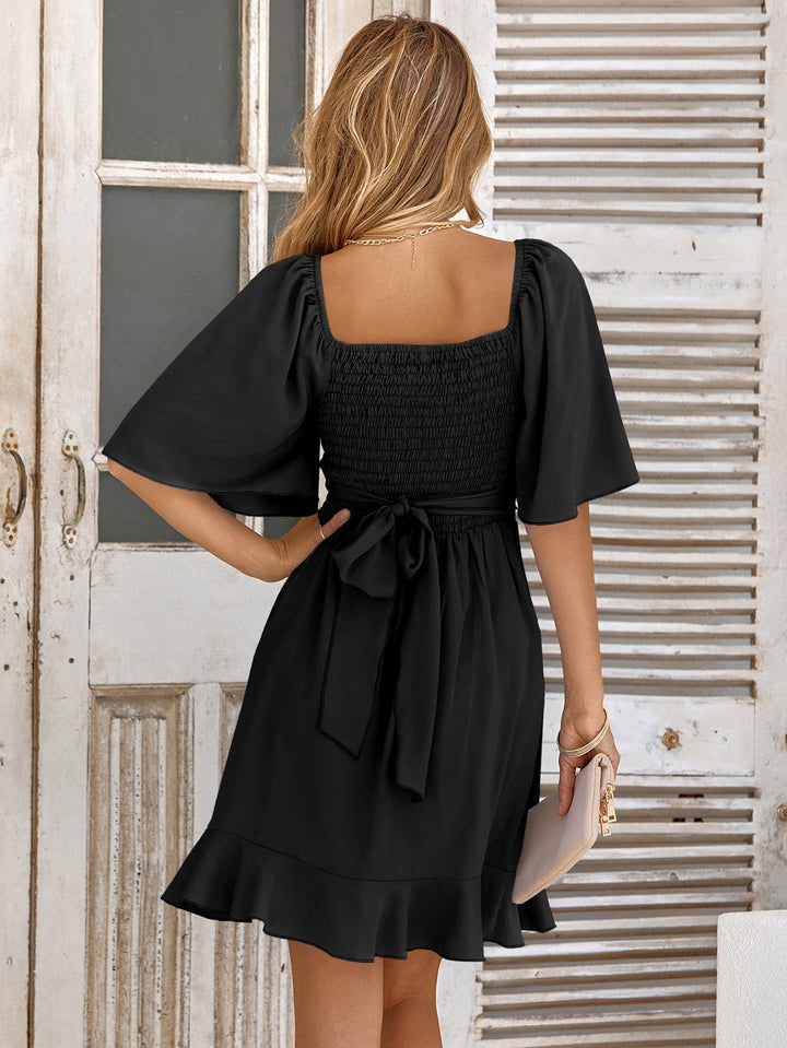 Captivating Wrap Mini Dress