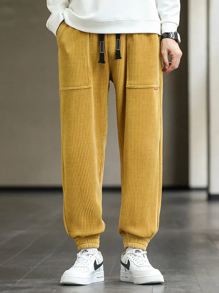 Cozy Winter Corduroy Joggers for Men