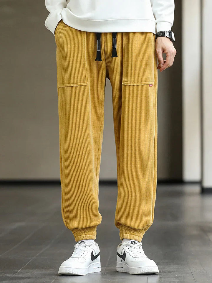 Cozy Winter Corduroy Joggers for Men