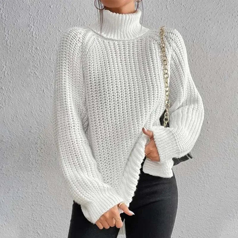 Stylish Knitted Turtleneck Jumper