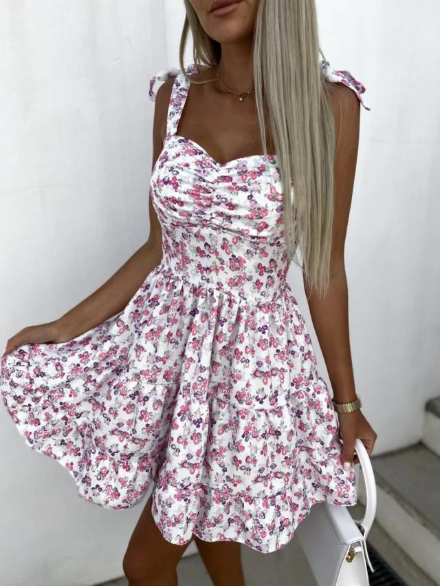 Trendy Flared Mini Dress for Effortless Chic