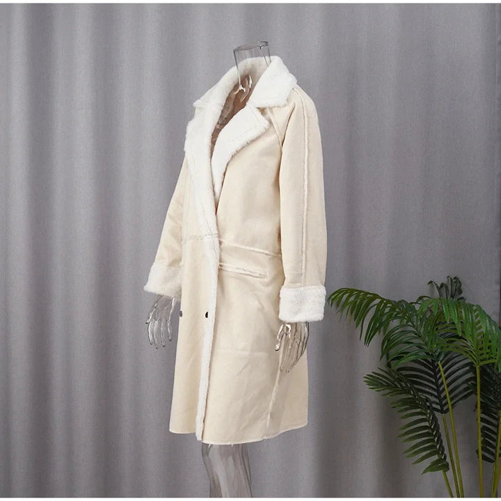 Luxe Fur Overcoat for Timeless Elegance