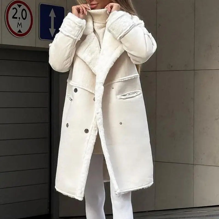 Luxe Fur Overcoat for Timeless Elegance