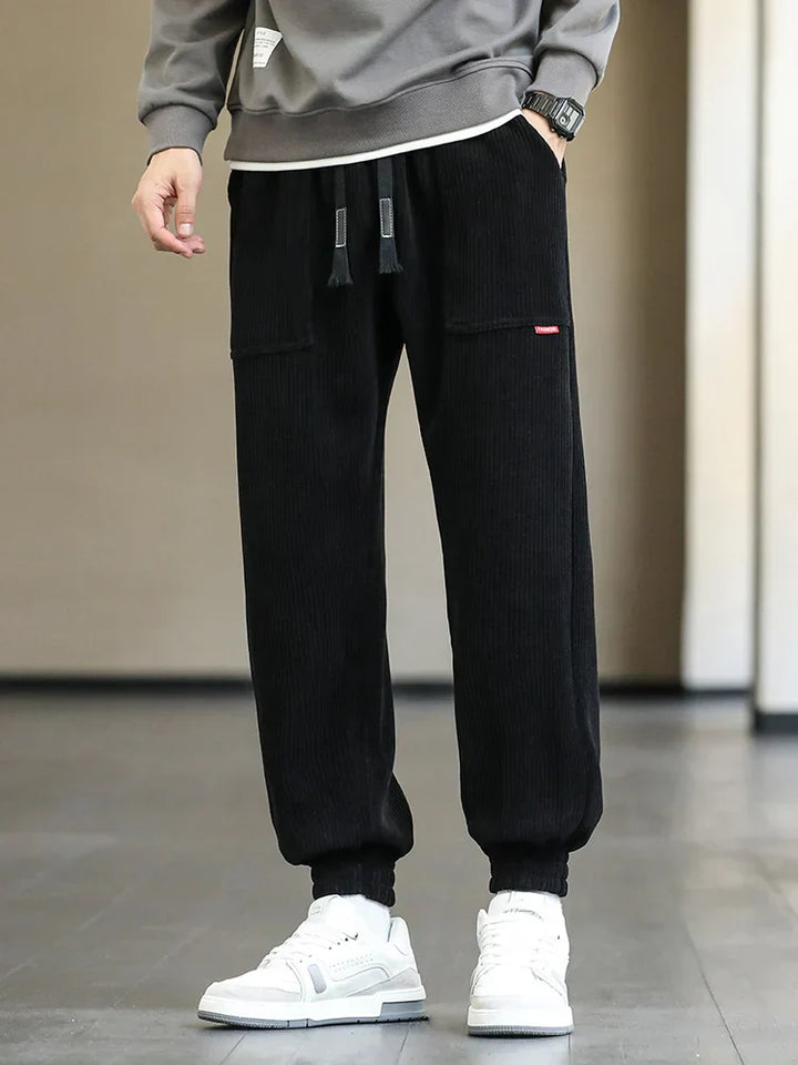 Cozy Winter Corduroy Joggers for Men