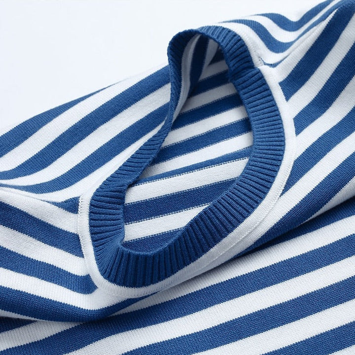 Chic Striped Knit Sweater for Cozy Style