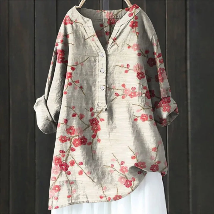 Chic Floral Elegance Blouse