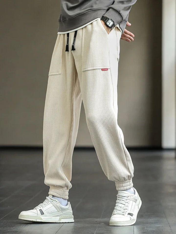 Cozy Winter Corduroy Joggers for Men