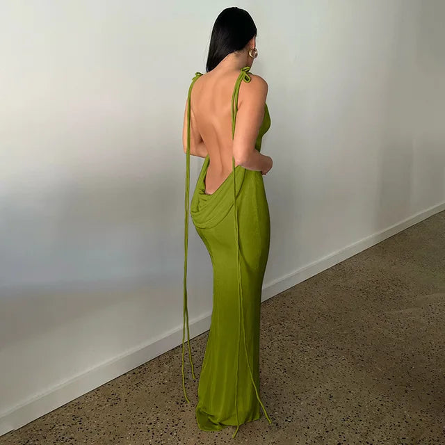 Alluring Backless Summer Dress for Effortless Elegance