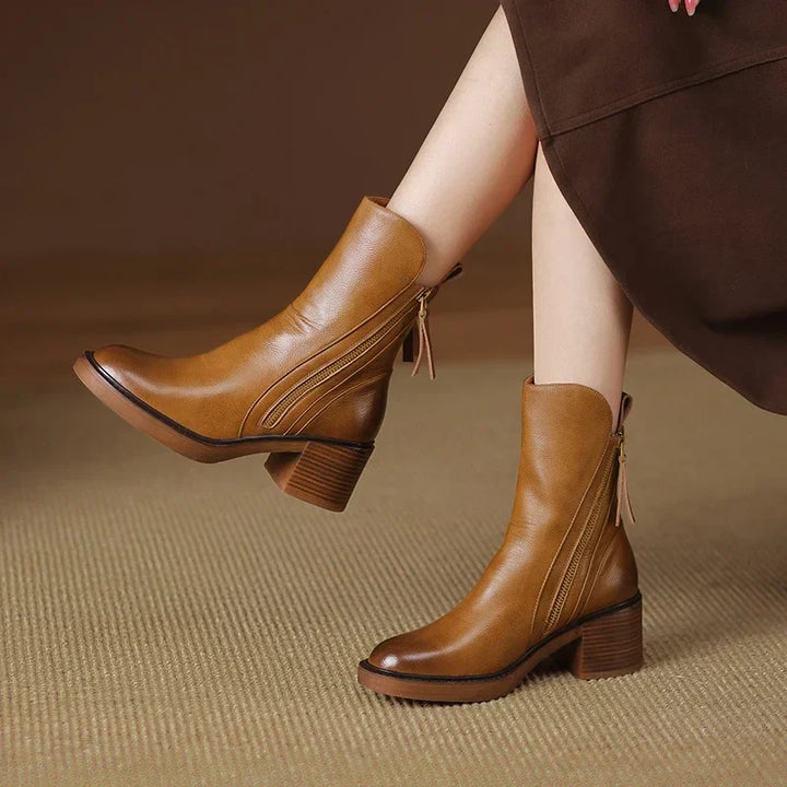 Luxurious Leather Ankle Boots