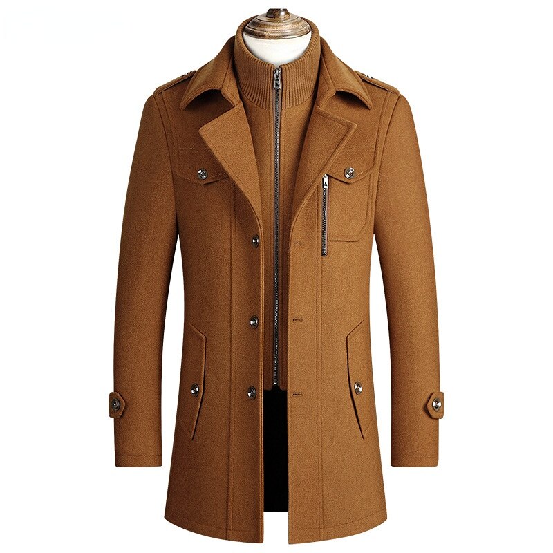 Chic Wool Men's Coat