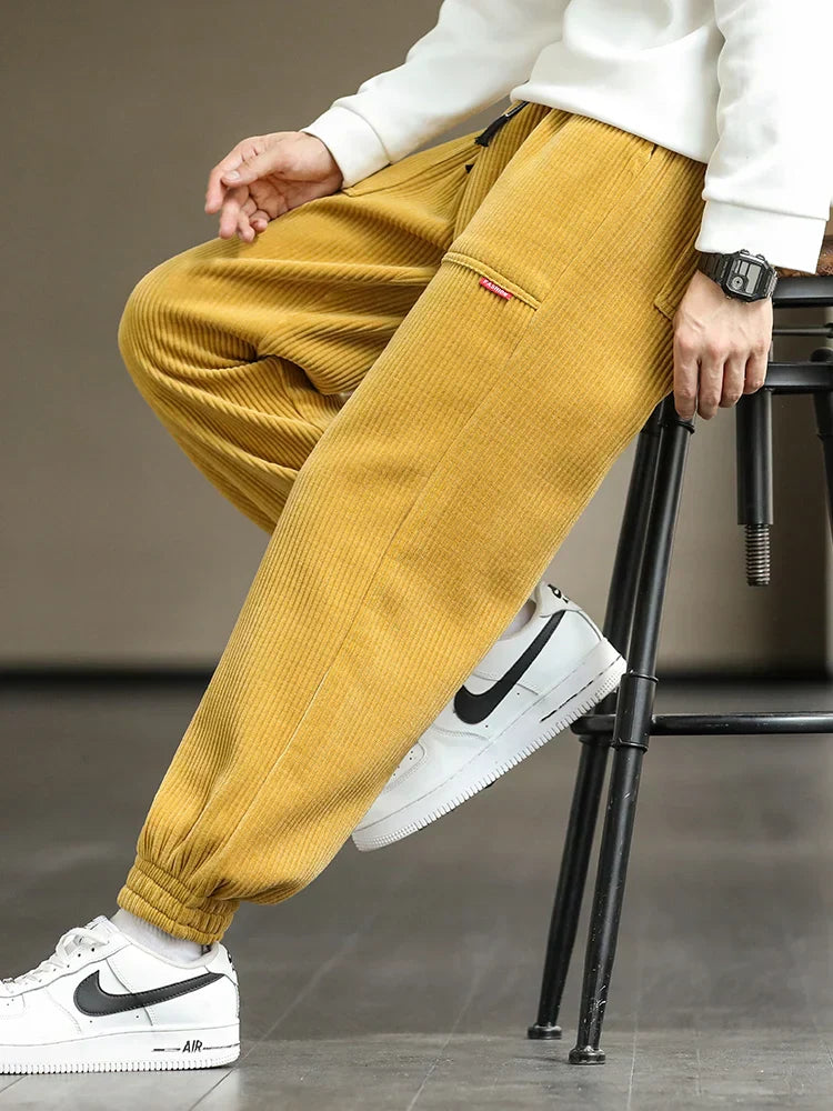 Cozy Winter Corduroy Joggers for Men