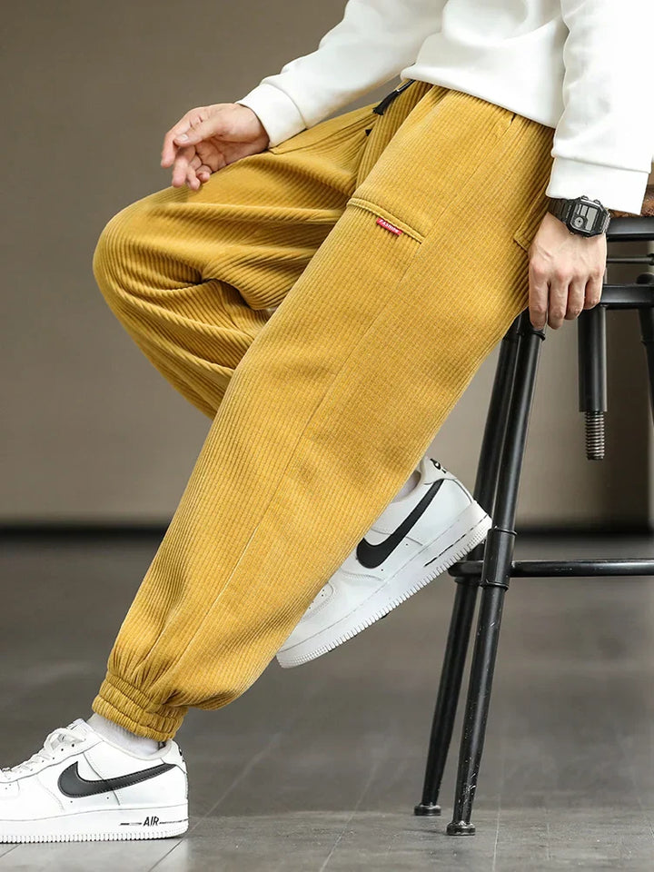 Cozy Winter Corduroy Joggers for Men