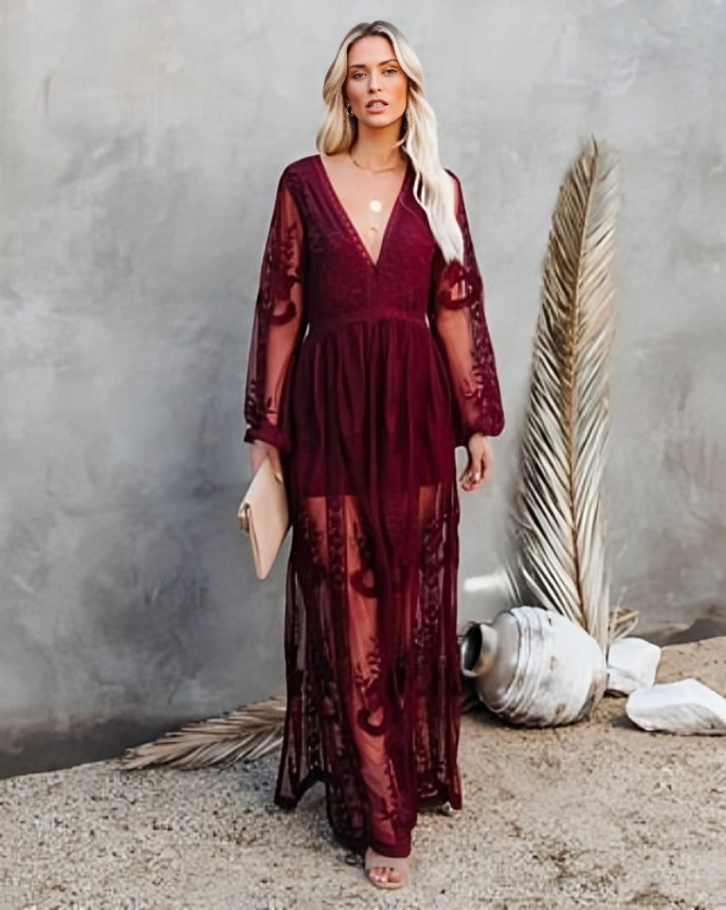 Chic Maxi Dress Designed for a Beautifully Flattering Fit