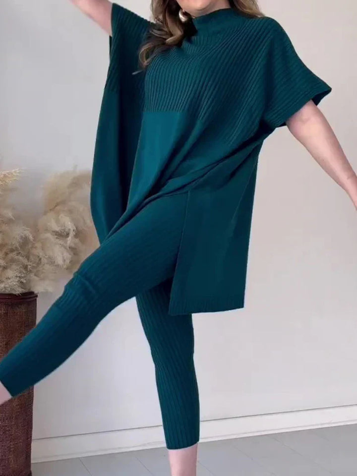 Cozy Elegance: Two-Piece Luxe Knit Set