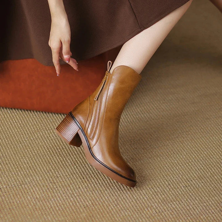 Luxurious Leather Ankle Boots