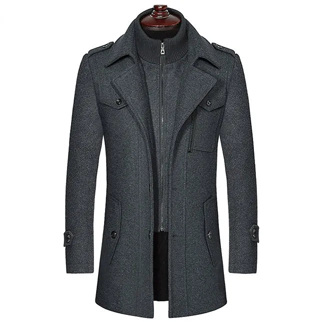 Chic Wool Men's Coat