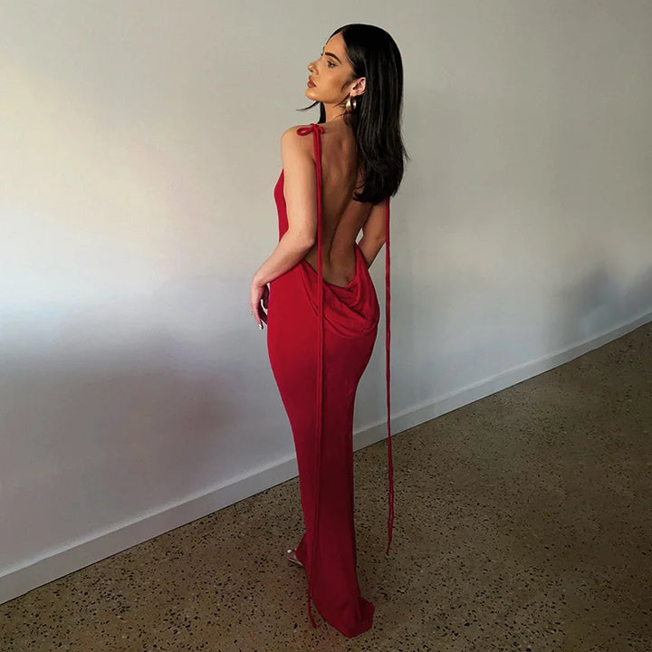 Alluring Backless Summer Dress for Effortless Elegance
