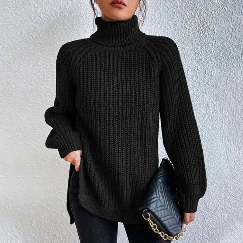 Stylish Knitted Turtleneck Jumper