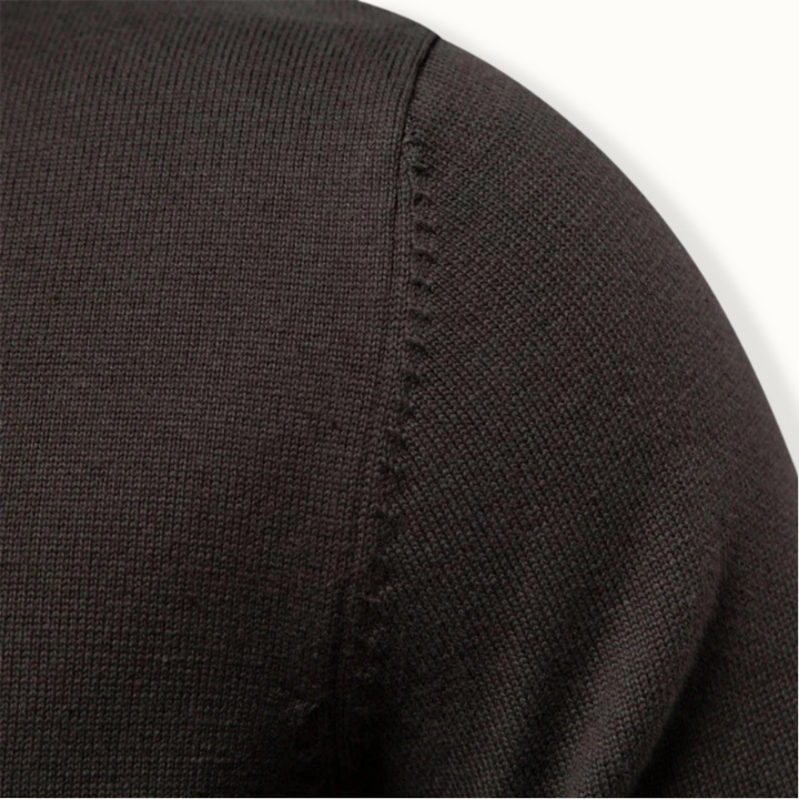 Chic Knit Sweater with Stylish Collar