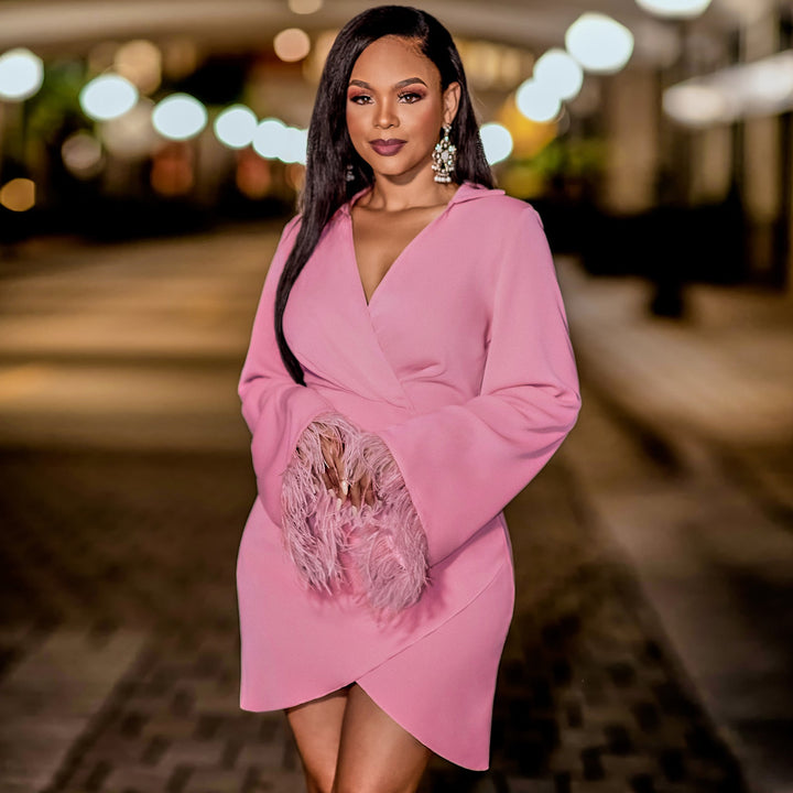 Chic Chelsea Wrap Mini Dress for Effortless Elegance