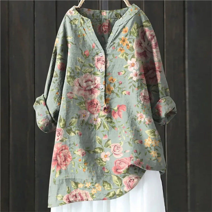 Chic Floral Elegance Blouse