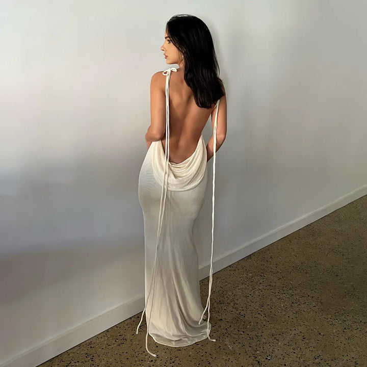 Alluring Backless Summer Dress for Effortless Elegance