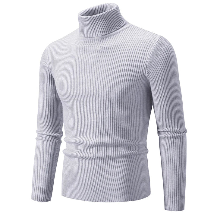 Chic Ribbed Turtleneck Sweater