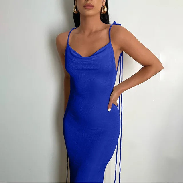 Alluring Backless Summer Dress for Effortless Elegance
