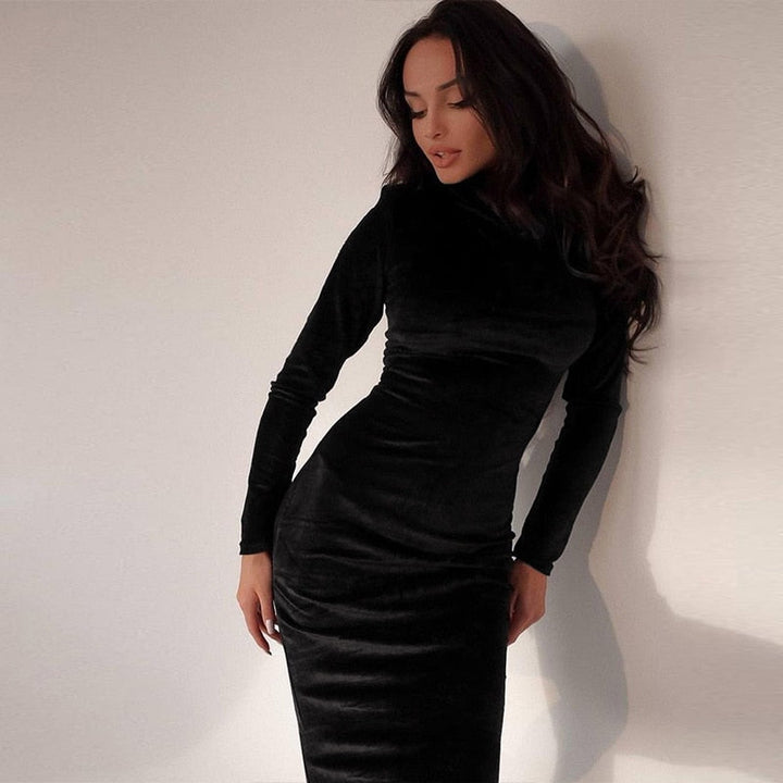 Exquisite Velvet Maxi Dress for Unforgettable Evening Elegance