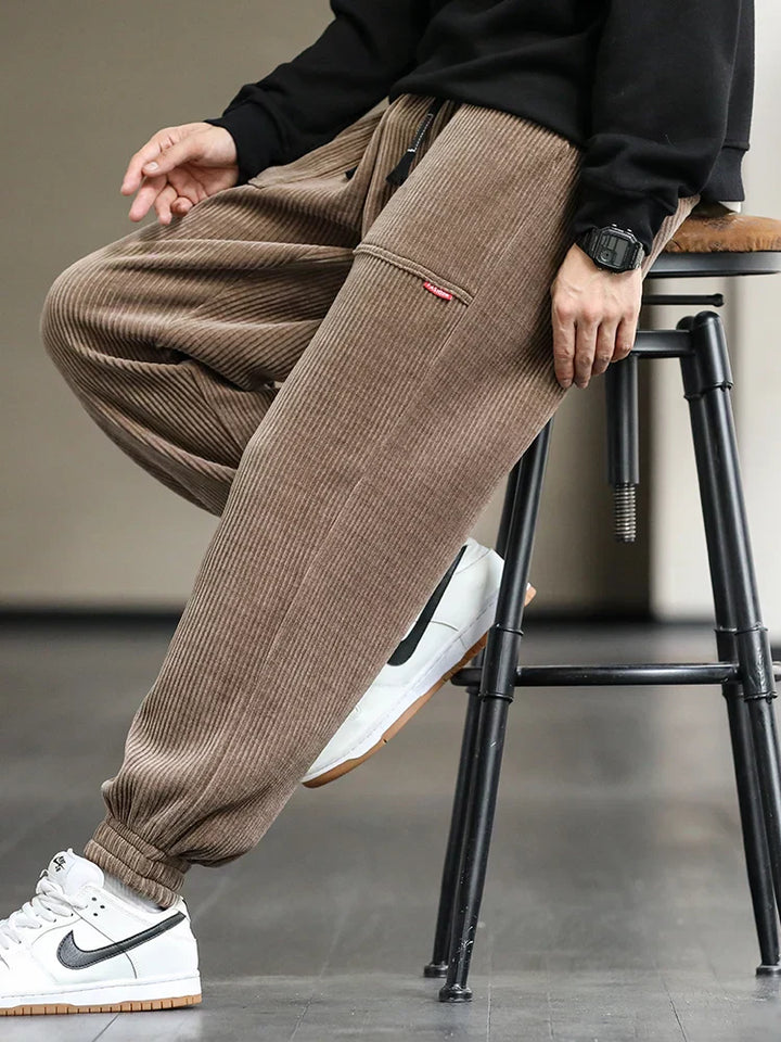 Cozy Winter Corduroy Joggers for Men