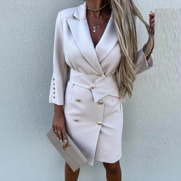 Sophisticated Double-Breasted Blazer Dress for Effortless Elegance