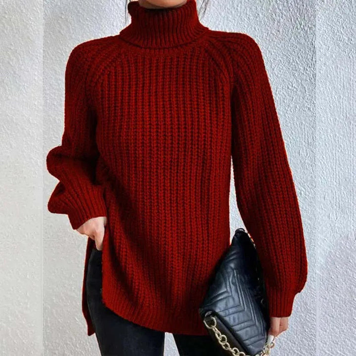 Stylish Knitted Turtleneck Jumper