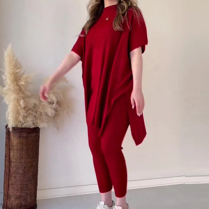 Cozy Elegance: Two-Piece Luxe Knit Set