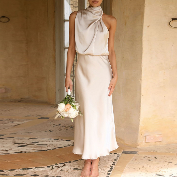 Stunning Satin Maxi Dress for Timeless Elegance