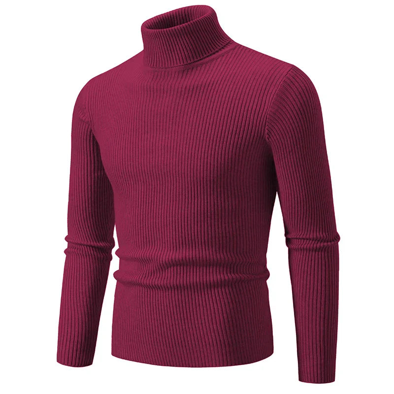 Chic Ribbed Turtleneck Sweater