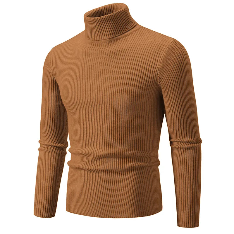 Chic Ribbed Turtleneck Sweater