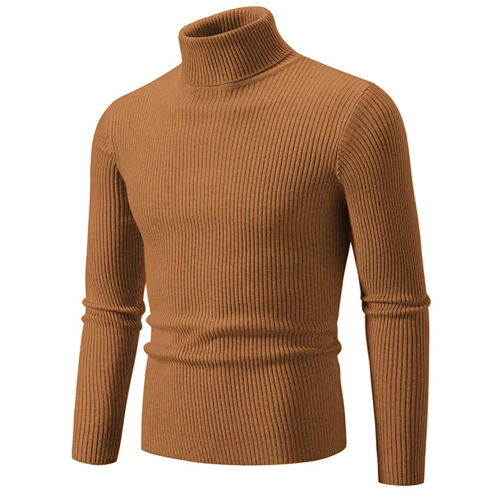 Chic Ribbed Turtleneck Sweater