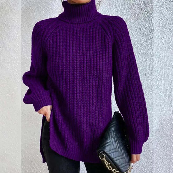 Stylish Knitted Turtleneck Jumper