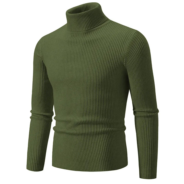 Chic Ribbed Turtleneck Sweater