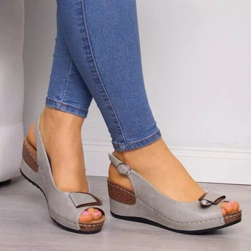 Comfort-Enhanced Orthopedic Wedge Sandals for Ultimate Support